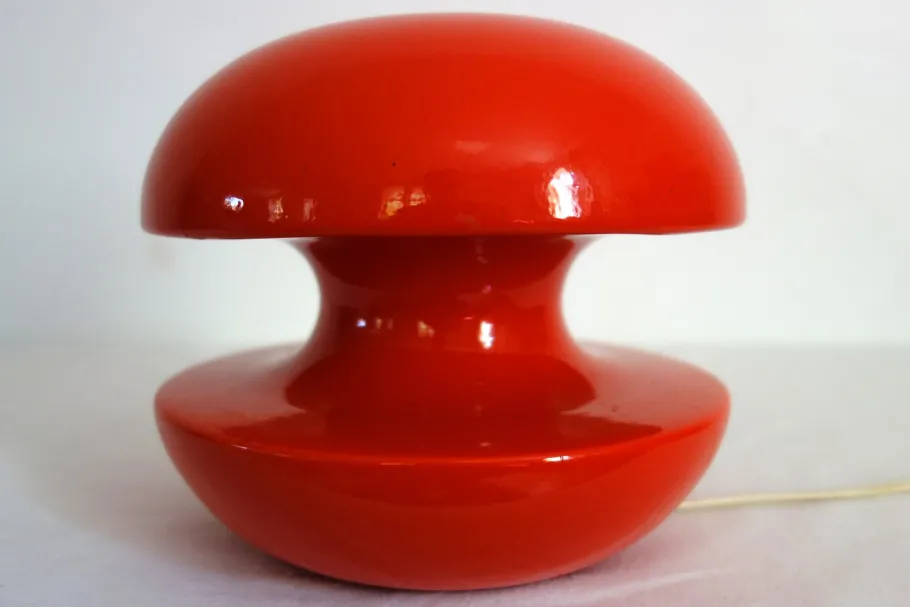 Hot Pamono Vintage Red Ceramic Diabolo Lamp, 1960s