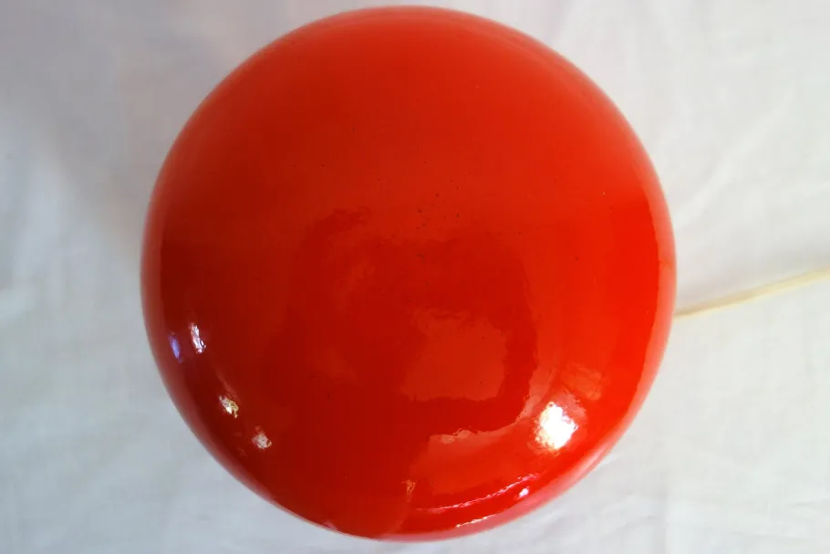 Hot Pamono Vintage Red Ceramic Diabolo Lamp, 1960s