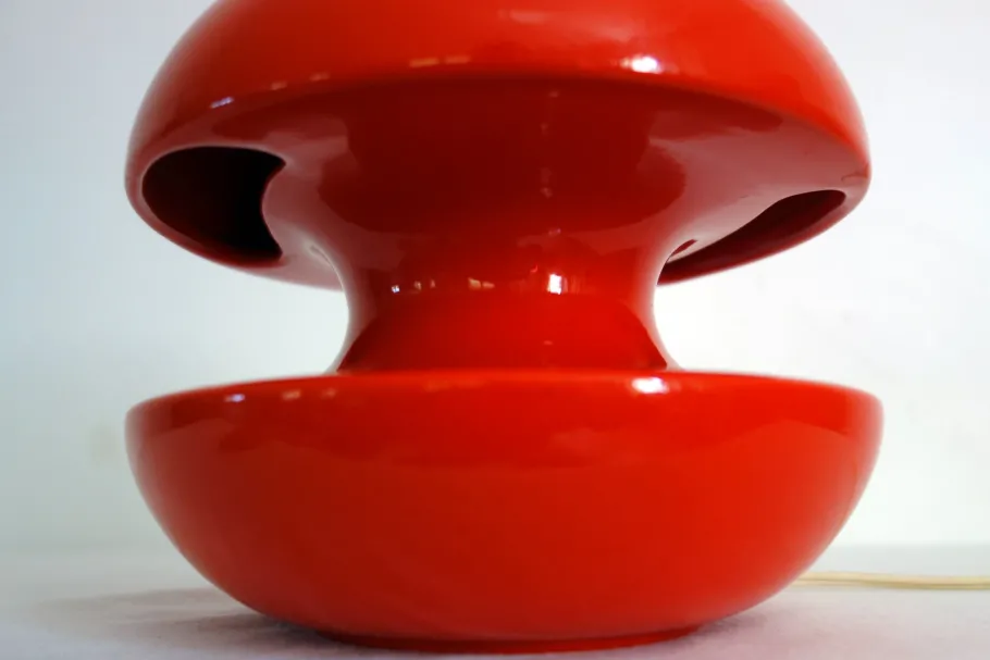 Hot Pamono Vintage Red Ceramic Diabolo Lamp, 1960s
