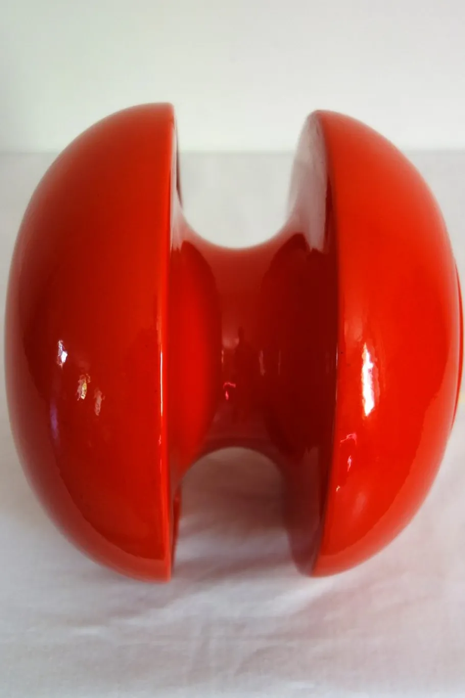 Hot Pamono Vintage Red Ceramic Diabolo Lamp, 1960s