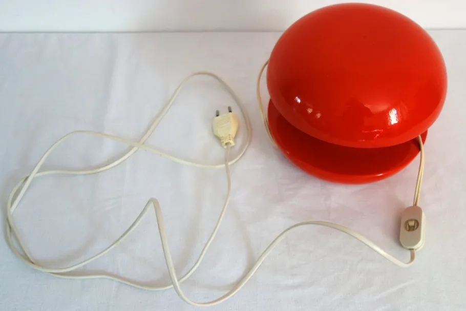 Hot Pamono Vintage Red Ceramic Diabolo Lamp, 1960s
