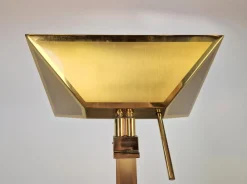 Outlet Pamono Vintage Regency Uplighter Floor Lamp Brass from Deknudt, Belguim, 1970s