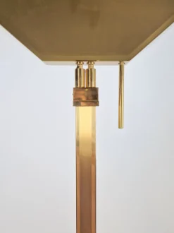 Outlet Pamono Vintage Regency Uplighter Floor Lamp Brass from Deknudt, Belguim, 1970s
