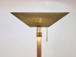 Outlet Pamono Vintage Regency Uplighter Floor Lamp Brass from Deknudt, Belguim, 1970s