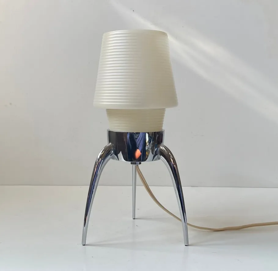 Best Pamono Vintage Rocket Table Lamp in Chrome and Plastic by Rotaflex, 1970s