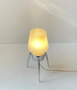 Best Pamono Vintage Rocket Table Lamp in Chrome and Plastic by Rotaflex, 1970s