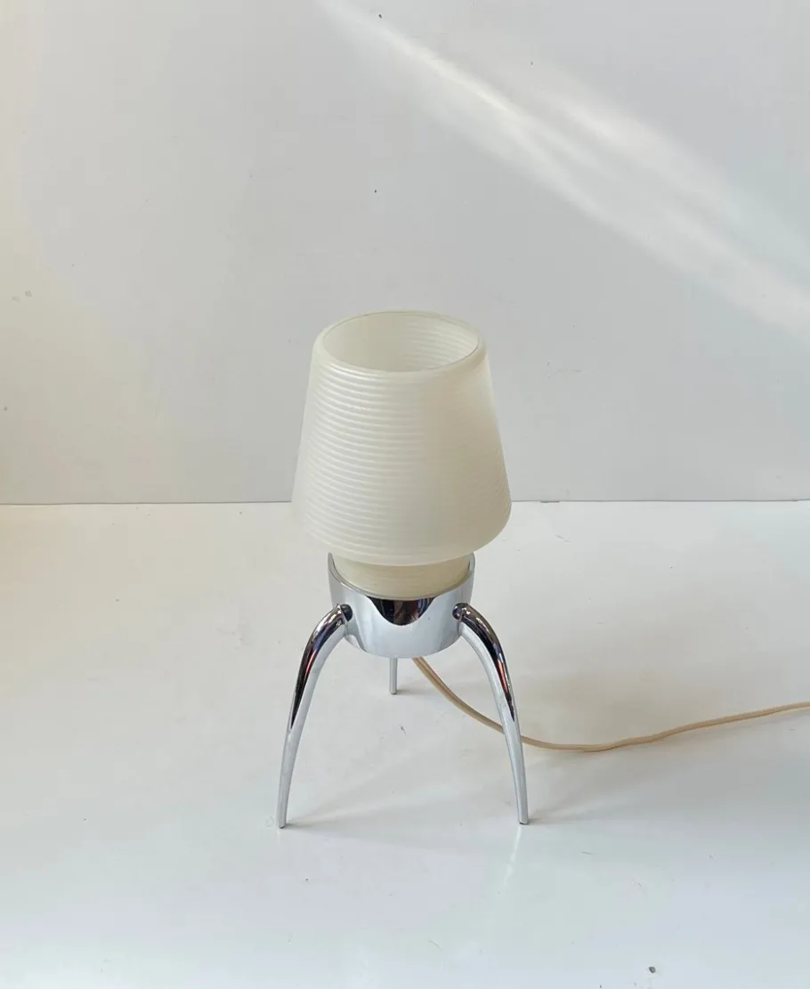 Best Pamono Vintage Rocket Table Lamp in Chrome and Plastic by Rotaflex, 1970s