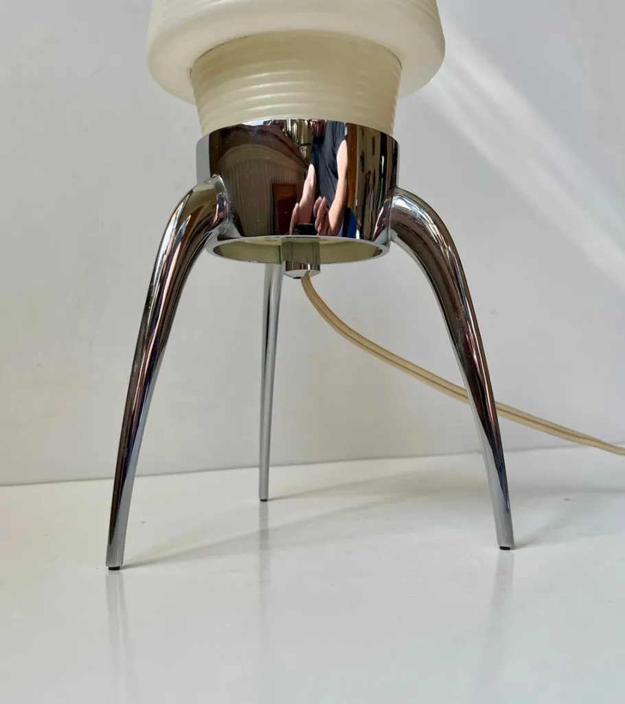 Best Pamono Vintage Rocket Table Lamp in Chrome and Plastic by Rotaflex, 1970s