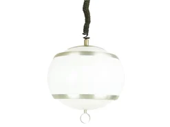 Discount Pamono Vintage Satin Aluminum Pendant Lamps from Stilux Milano, 1960s, Set of 2