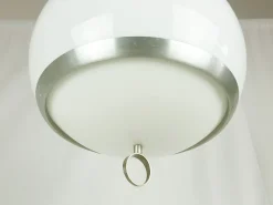 Discount Pamono Vintage Satin Aluminum Pendant Lamps from Stilux Milano, 1960s, Set of 2