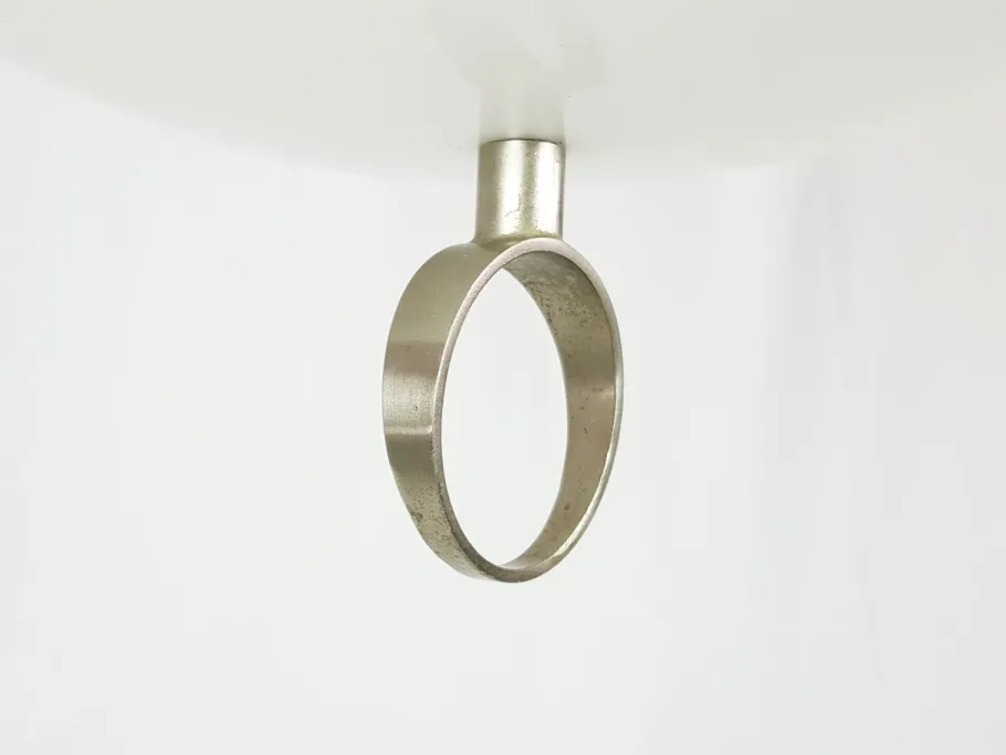 Discount Pamono Vintage Satin Aluminum Pendant Lamps from Stilux Milano, 1960s, Set of 2