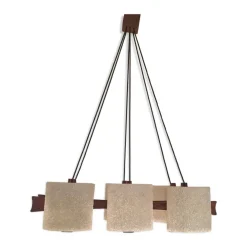 Clearance Pamono Vintage Scandinavian 6-Light Chandelier, 1950s