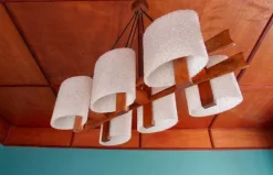 Clearance Pamono Vintage Scandinavian 6-Light Chandelier, 1950s