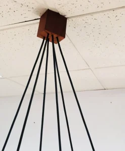 Clearance Pamono Vintage Scandinavian 6-Light Chandelier, 1950s