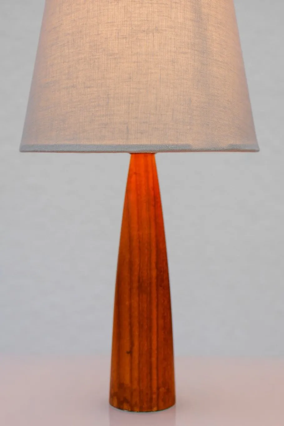 Sale Pamono Vintage Scandinavian Teak Table Lamps from Möllers, Set of 2