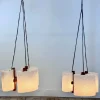 Sale Pamono Vintage Scandinavian Teak and Acrylic Pendants, 1960s, Set of 2