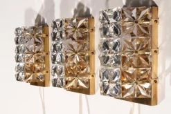 Hot Pamono Vintage Scandinavie Vitrika Gloria Wall Lamps from Orrefors, 1960, Set of 3