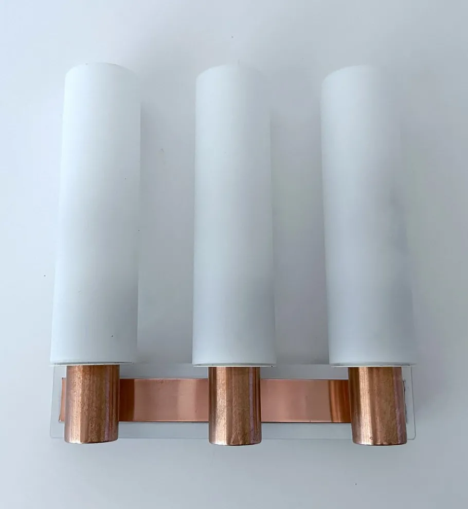 Clearance Pamono Vintage Sconce in Glass from Kaiser, 1960s