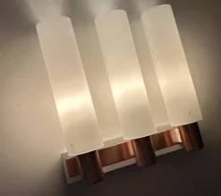 Clearance Pamono Vintage Sconce in Glass from Kaiser, 1960s