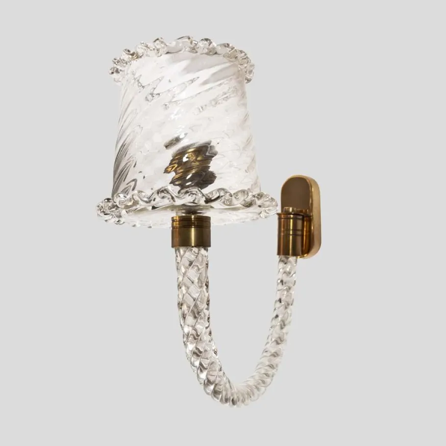 Sale Pamono Vintage Sconces by Barovier and Toso, 1950s, Set of 2