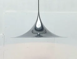 Best Pamono Vintage Semi Pendant Lamp by Bondrup & Thorup for Fog & Mørup