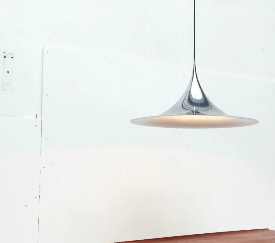 Best Pamono Vintage Semi Pendant Lamp by Bondrup & Thorup for Fog & Mørup