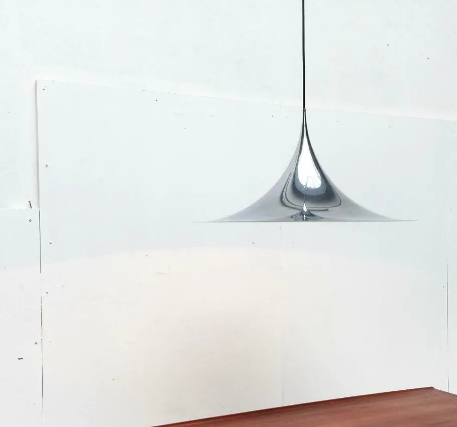 Best Pamono Vintage Semi Pendant Lamp by Bondrup & Thorup for Fog & Mørup