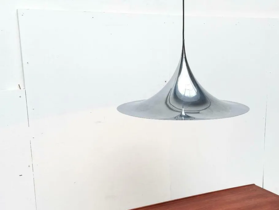 Best Pamono Vintage Semi Pendant Lamp by Bondrup & Thorup for Fog & Mørup