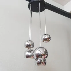 Discount Pamono Vintage 5-Shade Sputnik Cascade Lamp, 1970s