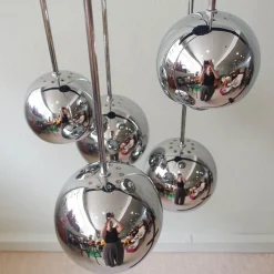 Discount Pamono Vintage 5-Shade Sputnik Cascade Lamp, 1970s