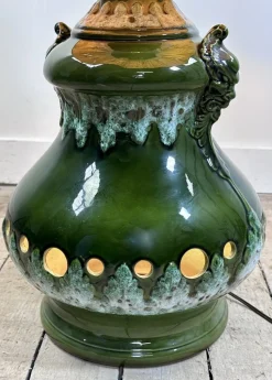 Hot Pamono Vintage Shaded Green Ceramic Lamp, 1960s