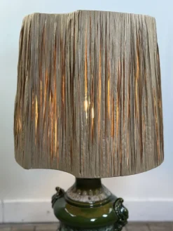 Hot Pamono Vintage Shaded Green Ceramic Lamp, 1960s