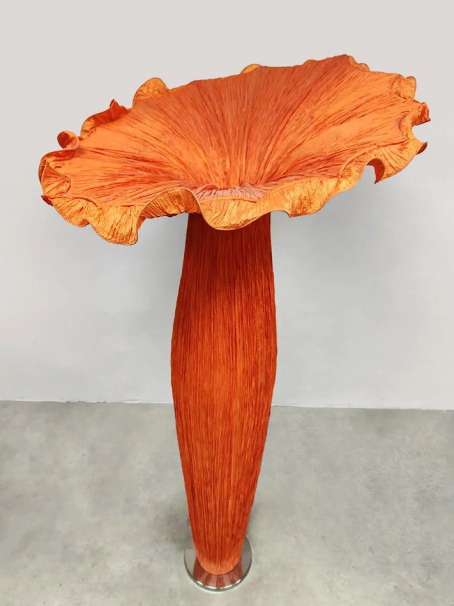 Clearance Pamono Vintage Silk Flower Floor Lamp, 1980s