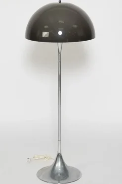 Clearance Pamono Vintage Silver Panthella Floor Lamp by Verner Panton for Louis Poulsen
