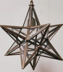 Discount Pamono Vintage Silver Star Ceiling Lamp