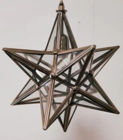 Discount Pamono Vintage Silver Star Ceiling Lamp