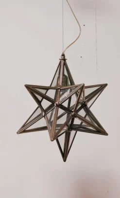 Discount Pamono Vintage Silver Star Ceiling Lamp