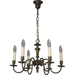 Clearance Pamono Vintage Six-Arm Chandelier, 1970s