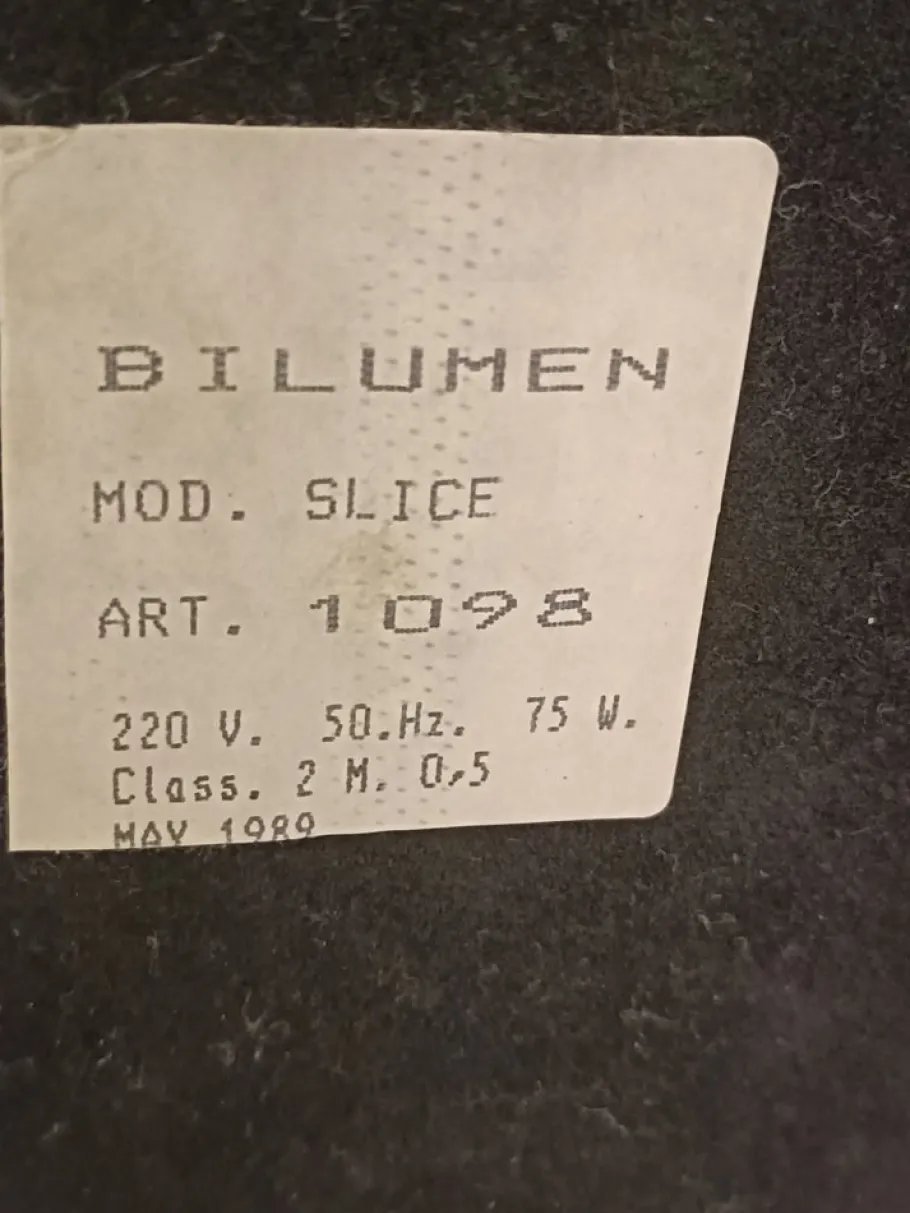 Outlet Pamono Vintage Slice Table Lamp by Hans Von Klier for Bilumen, 1980s