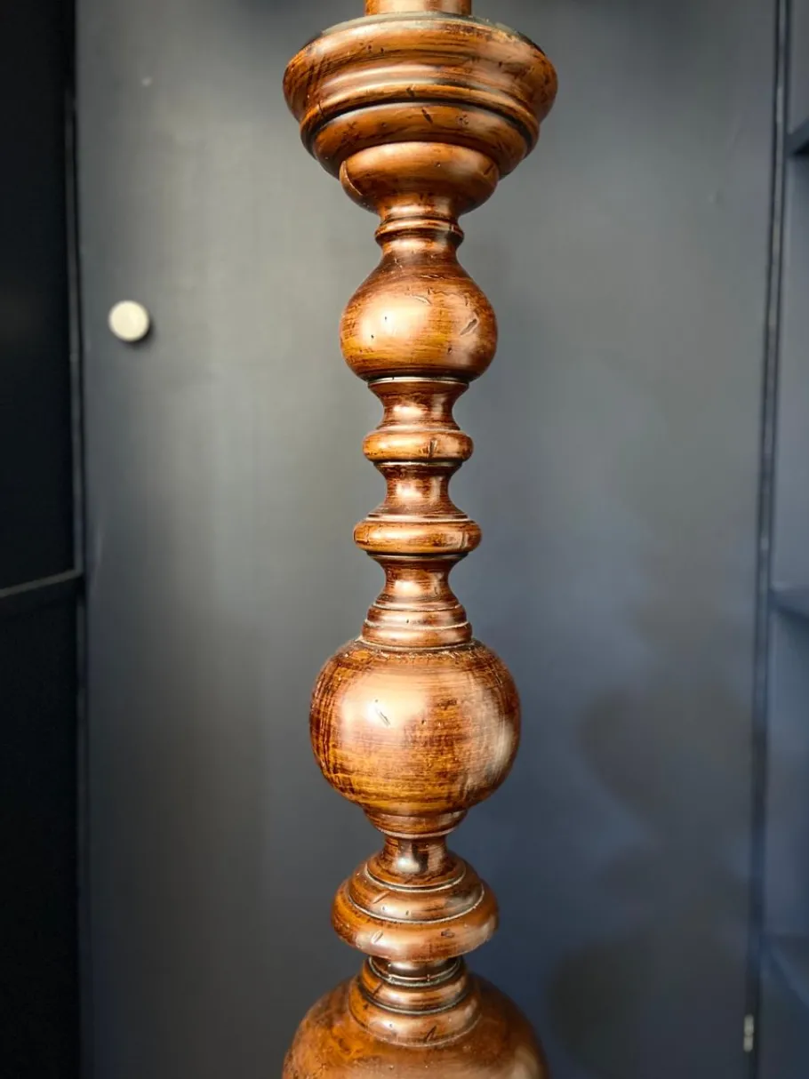 Sale Pamono Vintage Solid Wood Floor Lamp, 1960s