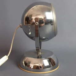 Discount Pamono Vintage Space Age Adjustable Eyeball Chrome and Metal Table Lamp, 1970s