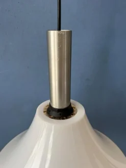 New Pamono Vintage Space Age Beige Acrylic Glass Pendant Lamp