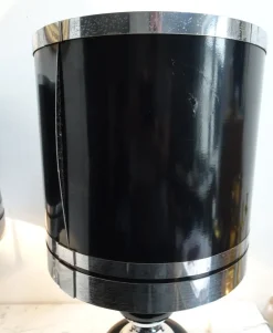 Discount Pamono Vintage Space Age Chrome and Black Table Lamps from Massive, 1970s, Set of 2