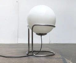 Outlet Pamono Vintage Space Age Chrome and Glass Ball Floor Lamp