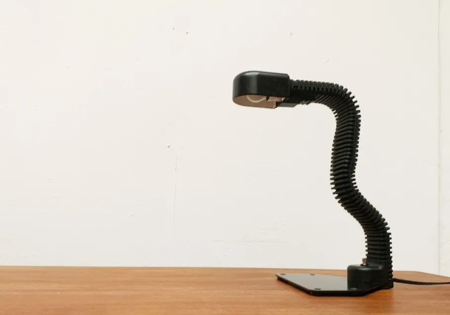 New Pamono Vintage Space Age Cobra Table Lamp by Masayuki Kurokawa