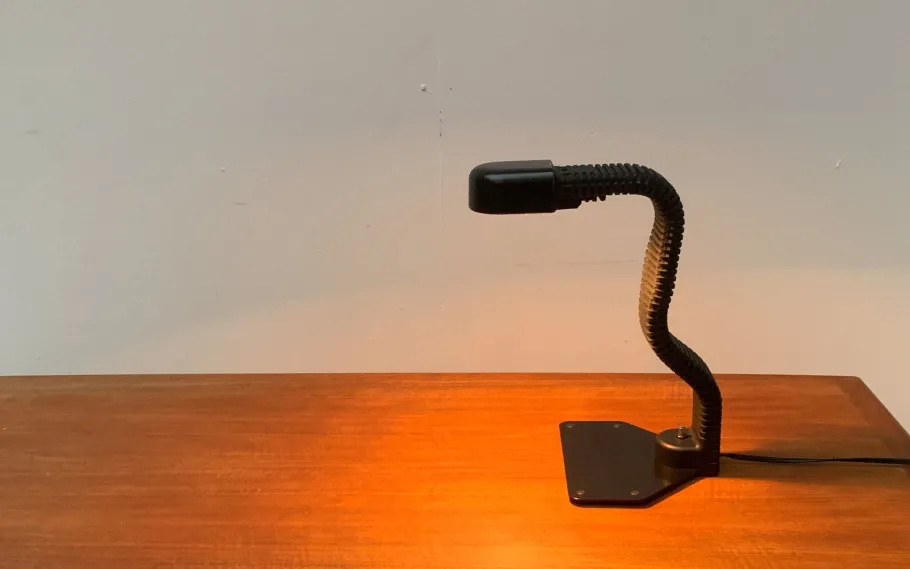 New Pamono Vintage Space Age Cobra Table Lamp by Masayuki Kurokawa