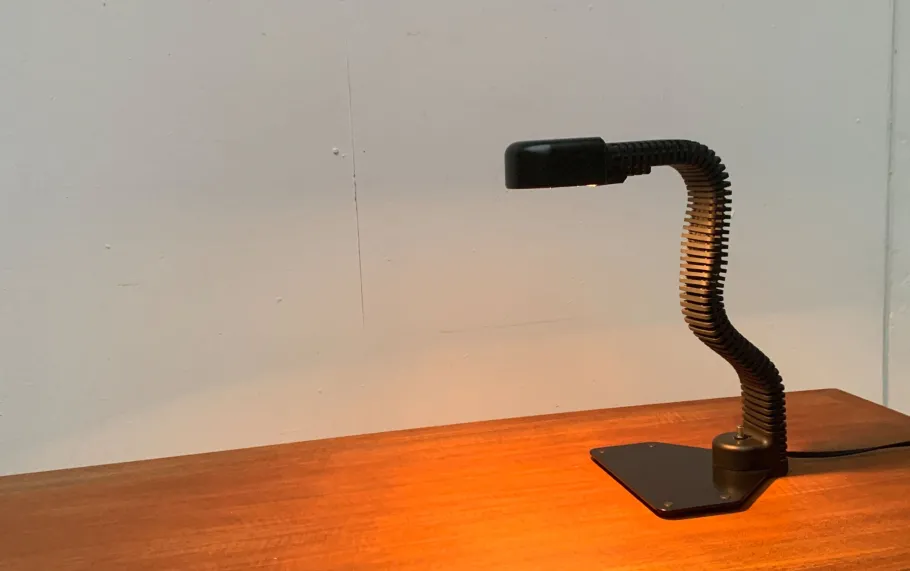 New Pamono Vintage Space Age Cobra Table Lamp by Masayuki Kurokawa