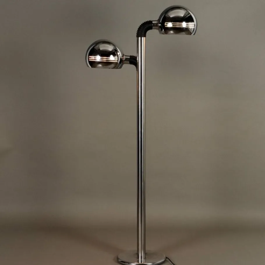 Outlet Pamono Vintage Space Age Floor Lamp in Metal, 1970s