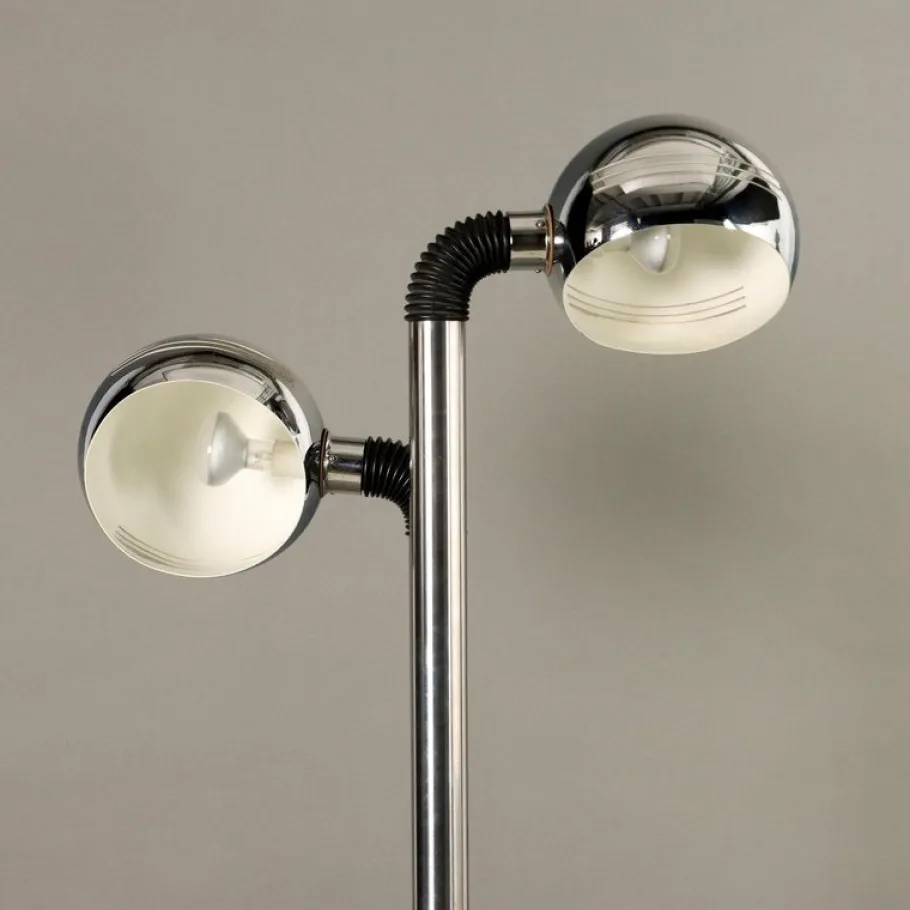 Outlet Pamono Vintage Space Age Floor Lamp in Metal, 1970s