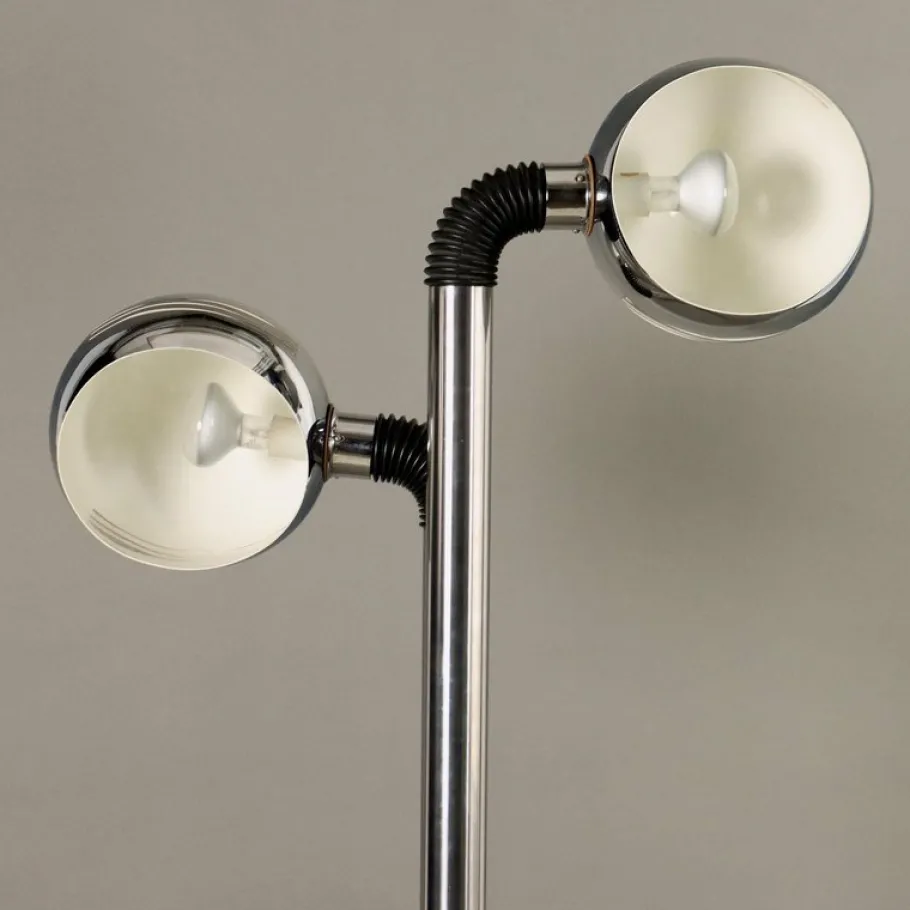 Outlet Pamono Vintage Space Age Floor Lamp in Metal, 1970s